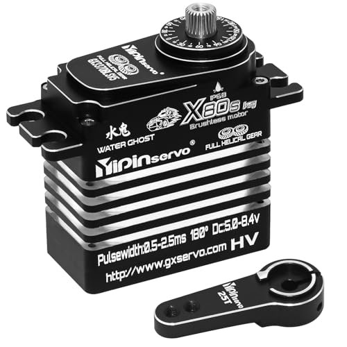 GOUPRC X80S 80kg High Torque 8.4V Metal Oblique Gear Servo for Atlantic 3837 RC Boat and Other RC Models