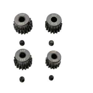 ADORLY 48P Pinion Gear Set 16T 17T 18T 19T 3.175mm for RC Nitro Trainer and Traxxas Slash 2WD Hoss Rustler 4X4 VXL Slash 4X4 Bandit Nitro Stampede E Revo Maxx RC Brushless Brush Motor Upgrades Parts