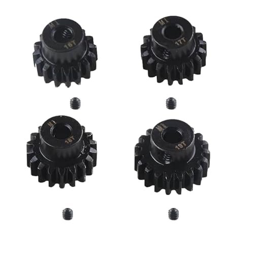 ADORLY M1 Pinion Gear 5mm 16T 17T 18T 19T Mod1 for Big RC Aircraft Carrier Arrma 6s Big Rock Typhon Kraton Mojave Notorious Fireteam Infraction Felony