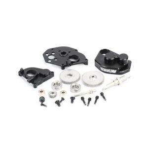 RCAWD Motorless Full Metal Mid Reducer Gearbox for Axial SCX24 AXI90081 AXI00001 AXI00002 AXI00005 AXI00006 Black Codes for Ro Ghoul RC