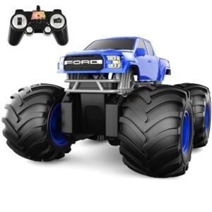 Double E Ford RC Truck Amphibious Remote Control Car 4WD Dual Motors Waterproof All Terrain Off Road 2.4Ghz Blue