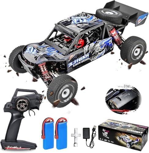 WLtoys 124018 1/12 Scale 4WD High Speed RC Truck with Brushless Motor and 2 Batteries