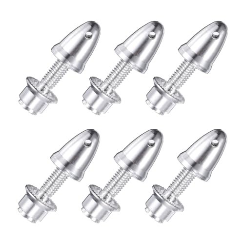 MECCANIXITY Toroidal Propeller RC Plane Adapter 4mm Aperture 6mm Output Axle Aluminum Spinner Pack of 6