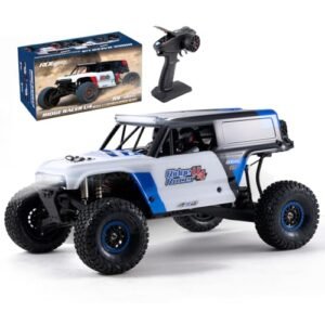 EAZYRC ROCHOBBY 1/7 Ridge Racer U4 Brushless RC Cars, 4400 Bronco Body Licensed by Ford, RC Crawler 4X4 Truck, 49 MPH Off-Road Waterproof Vehicle, 2.4GHz 5CH Remote, LED Lights (RS Version, Blue)