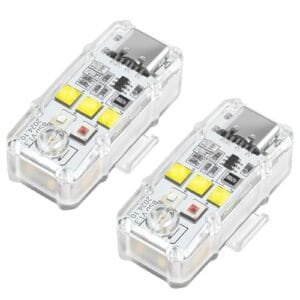 LYONGTECH Drone Strobe Lights FAA Registration for RC Airplanes Compliant LED Anti Collision Night Flying Lights for DJI Mavic Mini Air Spark FPV Avata 2 EVO Accessories 2 PCS