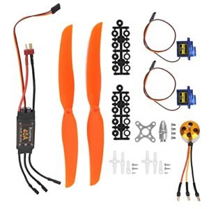 A2212 1000KV Brushless Motor Kit with 40A ESC and Micro Servo Enhance Your RC Plane Performance (1000KV Motor 40A ESC 9G Servo 1060 Propeller)