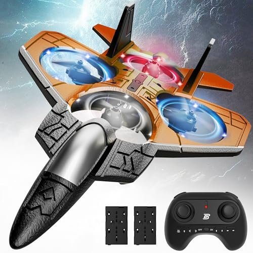 BEZGAR RC Turbo Jet Plane Mini Drone Remote Control Fighter Airplane with 2.4Ghz Technology and 360 Flip for Adults and Kids