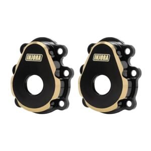 INJORA 31g Brass Outer Portal Housing Covers Enhance RC Plane Weight Limit for FMS FCX10 1/10 RC Crawler