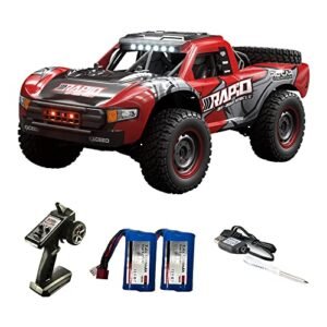 XCRCFUN 1 14 Scale 4WD Rock Climber RC Truck 40 KM H High Speed Remote Control Car with 2 Batteries for Adults and Kids