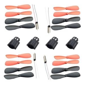 Used RC Jet Engine Drone Propeller Kit 16 Pieces with 716 Hollow Cup Motors and Covers