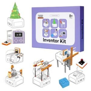 Matatastudio Inventor Kit for VinciBot Coding Robot Electronic STEM Kit with Programmable Module for Kids Ages 8 Plus