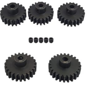 ADORLY Metal Steel 32P Pinion Gear Set 3.175mm Shaft 20T to 24T with Hex Key Cheap Nitro RC Parts for Traxxas Models