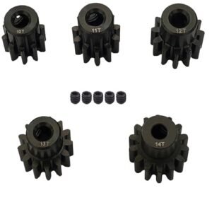 ADORLY Metal Steel 32P Pinion Gear 3.175mm Shaft 10T 11T 12T 13T 14T with Hex Key for HPI RC Truck Parts and Other 1/10 Crawler Trucks