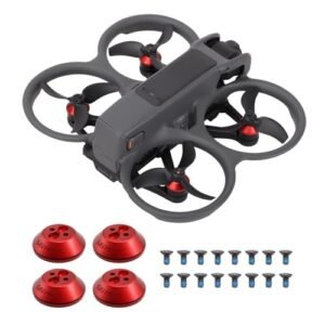 FSIDIWT DJI Avata 2 Drone Motor Cover Cap Dust Proof Waterproof Aluminium Protector Red