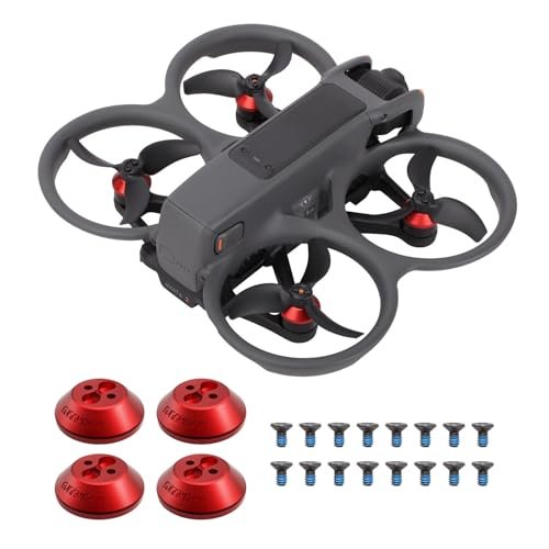 FSIDIWT DJI Avata 2 Drone Motor Cover Cap Dust Proof Waterproof Aluminium Protector Red