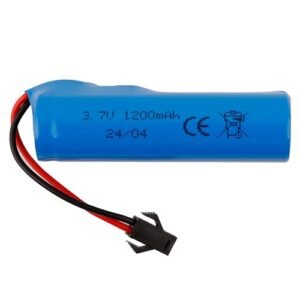 SWARK 3.7V 18650 1200mAh Rechargeable Li ion Battery with USB Charger for Aston Martin DBR9 RC Car and Toys