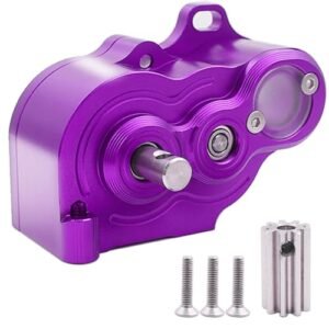 Raflot LCG Crawler R2 Metal Transmission Low Center of Gravity RC Plane Gearbox for 1/10 RC Car SCX10 TRX4 RC4WD Capra Axle DIY Chassis Purple