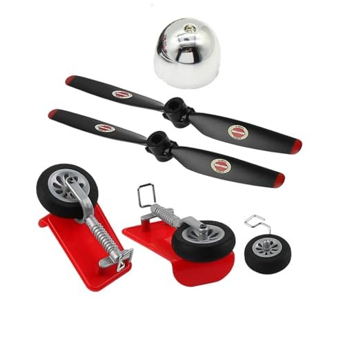 RC Willey Patio WLtoys XK A300 RC Airplane Glider Landing Gear Propeller Fairing Replacement Parts Combo Red