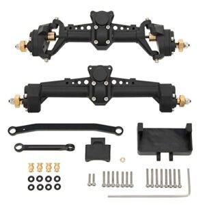 DKKY SCX24 Nylon Portal Axles Kit with C Hub for Jeep Comanche RC Crawler Axial SCX24 1 24 Scale Upgrade Parts Black