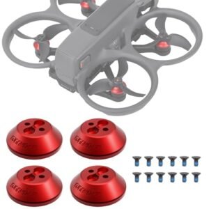 Honlyn Motor Cover Cap for DJI Avata 2 Aluminum Alloy Protection Guard Protector Accessories Red