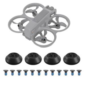 Sinyutia 4pcs Aluminium Motor Cover Protector Cap 580 RC Plane for DJI Avata 2 Drone Accessories Dustproof Waterproof Black
