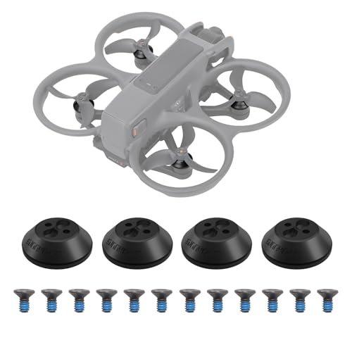 Sinyutia 4pcs Aluminium Motor Cover Protector Cap 580 RC Plane for DJI Avata 2 Drone Accessories Dustproof Waterproof Black