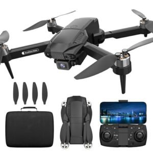 2024 Black RC Quadcopter Drone with 4K HD Adjustable Lens and Foldable WiFi FPV for Adults Beginners