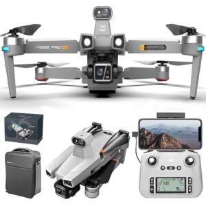 Bingchat Professional Drones with Camera 4K 3 Axis Gimbal 82 Mins Flight Time 16404ft Range 5G Transmission 360 Laser Obstacle Avoidance GPS Auto Return