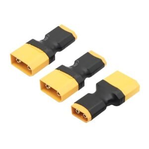 RC Willey No Interest XT60 Male to XT90 Male Connector Converter 3Pcs Gold Plated Plug for Lithium Battery Charger