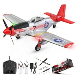 WLtoys XK A280 P51 Mustang 4 Channel RC Airplane with Lights 6G 3D Brushless Motor Value Hobby RC Planes