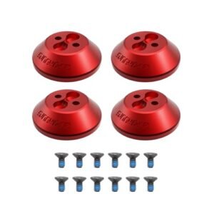 Anbee CNC Aluminum Motor Cap Dust Cover Protector for Bird of Time RC Plane DJI Avata 2 Drone Pack of 4 Red