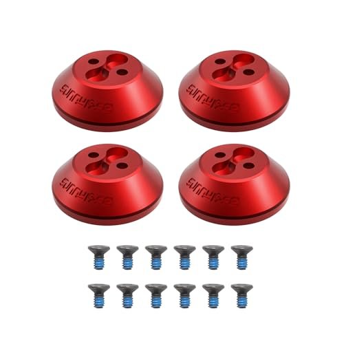 Anbee CNC Aluminum Motor Cap Dust Cover Protector for Bird of Time RC Plane DJI Avata 2 Drone Pack of 4 Red