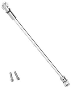HopsupRC Stainless Steel CVD Driveshaft Universal Joint Drive Shaft Upgrade Parts for 1/10 LCG DIY RC Crawler SCX10 I II III TRX4 Capra Includes RC Hovercraft Plans Free
