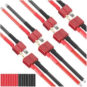 MKBKLLJY 4Pairs Deans Style T Plug Connector with 14AWG 100mm Silicone Wire for Thrasher Jet Boat RC Price Optimization
