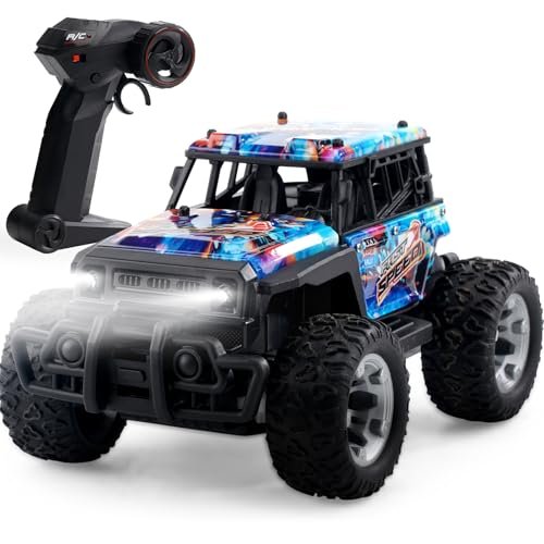 KB KAIBO 1 20 Scale Nitro RC Off Road Trucks 2.4GHz All Terrain Remote Control Monster Truck for Boys Age 4 7 20 Km h Speed Blue