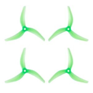 JohnnyFPV RC Foam Tire Traction Compound Enhanced 5 Inch 3 Blade Propeller 4.8 3.8 3mm for FPV Racing Freestyle Drones DIY Parts 2CW 2CCW Green