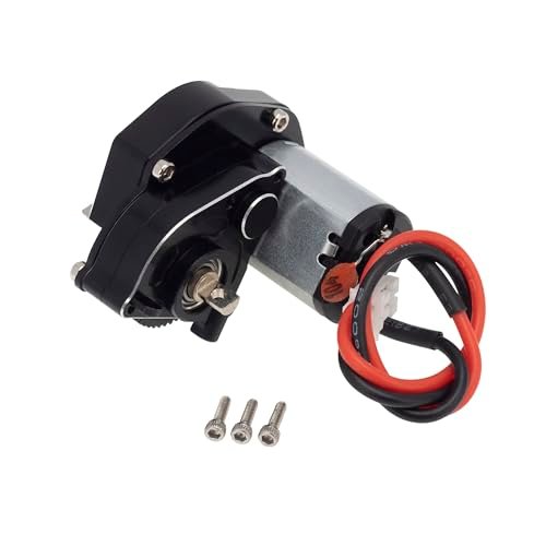 MEUS Racing Aluminum Gearbox with Skid Plate 050 Motor for SCX24 RC Excavator Facebook Compatible Models