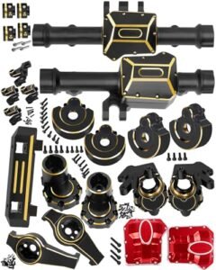Suburban RC Body Upgrade Kit Brass Front Rear Portal Axles Diff Covers for TRX4 TRX6 Crawler RC Car