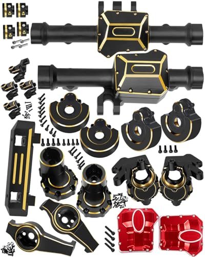 Suburban RC Body Upgrade Kit Brass Front Rear Portal Axles Diff Covers for TRX4 TRX6 Crawler RC Car