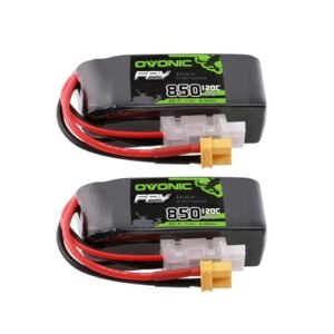 OVONIC 2S 850mAh Lipo Battery 7.4V 120C Battery with XT30 Plug for RC Car Truck RC Vehicles Boat Drone RC Airplane Quadcopter Helicopter FPV Racing Hobby Models [2pcs]