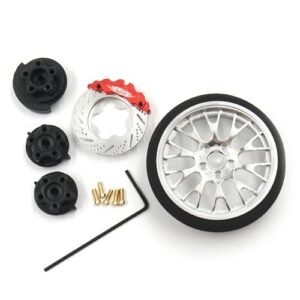 Yeah Racing YA 0625SV Lexus RC F Custom Steering Wheel Aluminum Transmitter Silver Type A