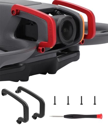 Hesupy Aluminum Alloy RC Buggy Camera Gimbal Bumper Guard for DJI Avata 2 FPV Drone Accessories Black