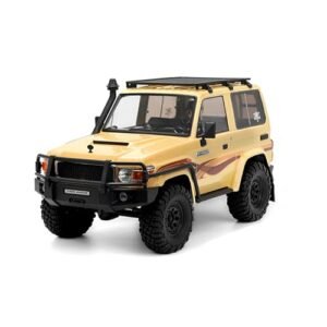 JIKEFUN New 1/10 RGT EX86020 RC Car LC71 RTR 4WD Remote Control Vehicle 2.4G RC Electric Model Car Rock Crawler Adult Children's Toys (Yellow)