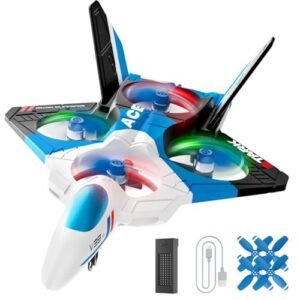 BEZGAR RC Fighter Jet Dogfight Drone with Brushless Motor 2.4GHZ Remote Control Airplane for Kids Ages 8 13