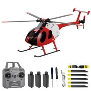 Hylukon C189 Large Single Blade RC Helicopter 2.4G 6CH UAV Brushless Motor Flybarless Remote Control Helicopter with Optical Flow Localization
