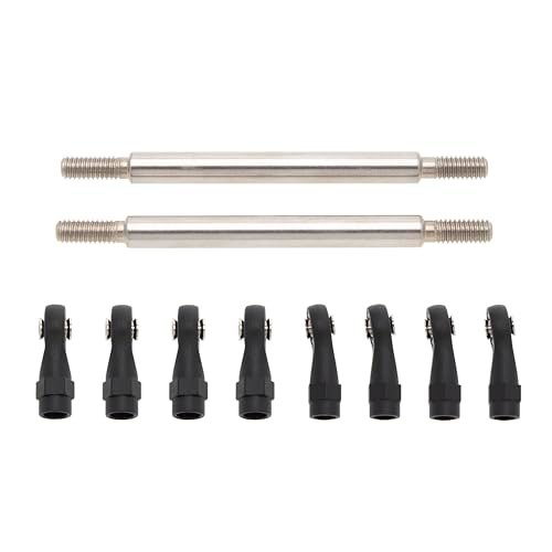 MEUS RACING 1/10 Links Steel Chassis Links Kit with RC Racing Shocks for Traxxas TRX4 Axial SCX10 Tamiya CCO1 Redcat Gen8 1/10 RC Crawler 65mm