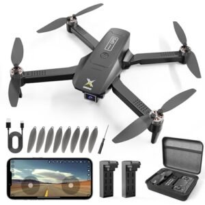 X shop RC Helicopter with BB Gun 4K UHD Camera GPS Auto Return 50 Min Flight Time