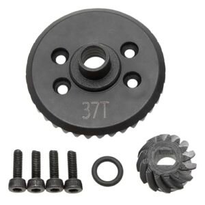 MEUS RACING High Performance Spiral Cut Diff Gear Set 13T 37T for RC Racing Sailboat and Traxxas 4X4 Models