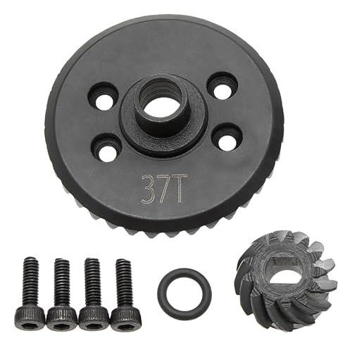 MEUS RACING High Performance Spiral Cut Diff Gear Set 13T 37T for RC Racing Sailboat and Traxxas 4X4 Models
