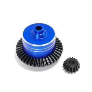 Tamiya Scania 1/14 RC Truck Aluminum Differential Shell Diff Cover with Steel Diff Gear Upgraded Parts Blue